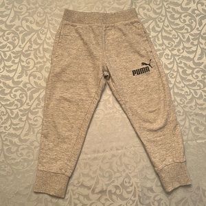 Puma Boys Sweatpants Gray Size 5